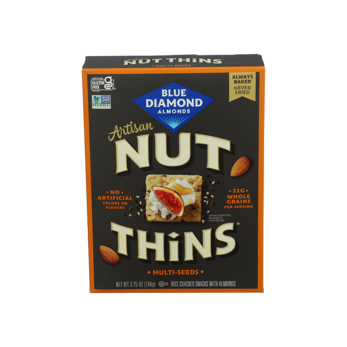 BLUE DIAMOND: Multi-seed Artisan Nut Thins, 3.75 oz