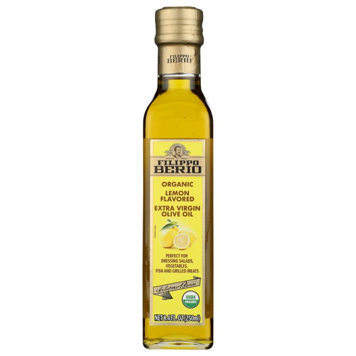 FILIPPO BERIO: Organic Extra Virgin Olive Oil Lemon Flavored, 8.4 fo