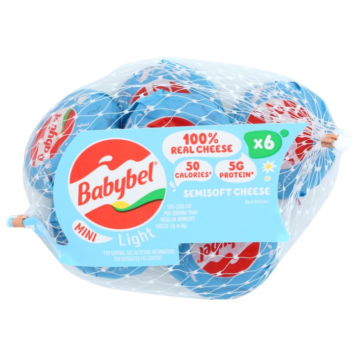 MINI BABYBEL: Light Cheese 6 Count, 4.2 oz