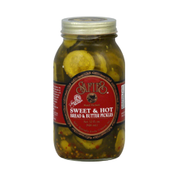 SAFIE: Pickles Sweet & Hot Bread & Butter, 32 oz