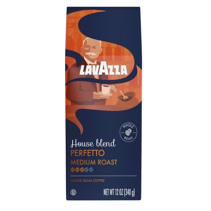 LAVAZZA: House Blend Perfetto Whole Bean Coffee, 12oz