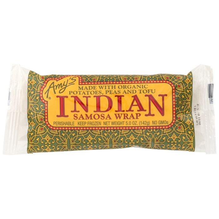 AMYS: Indian Samosa Wrap, 5 oz