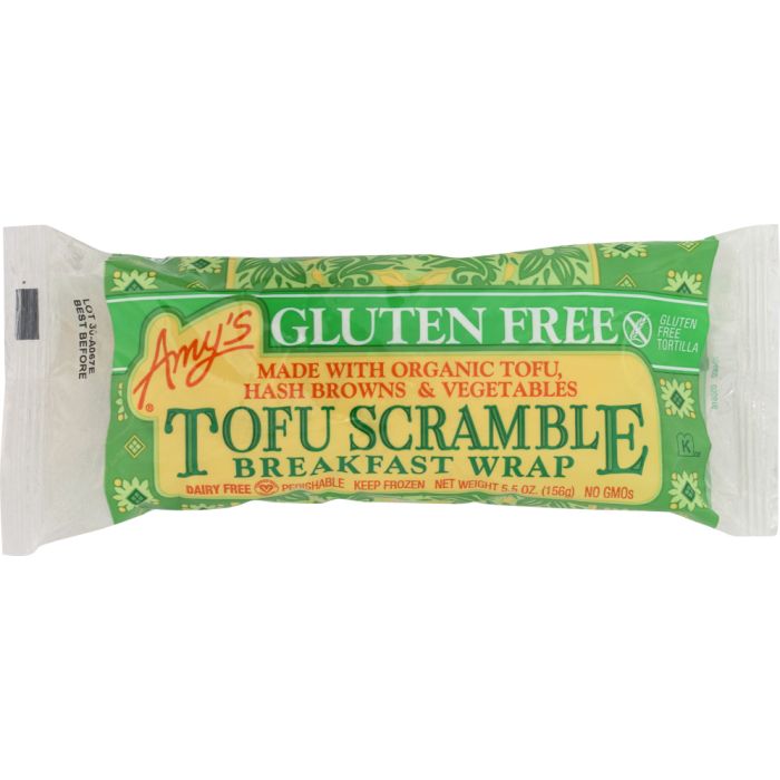 AMY'S: Gluten Free Tofu Scramble Breakfast Wrap, 5.5 oz