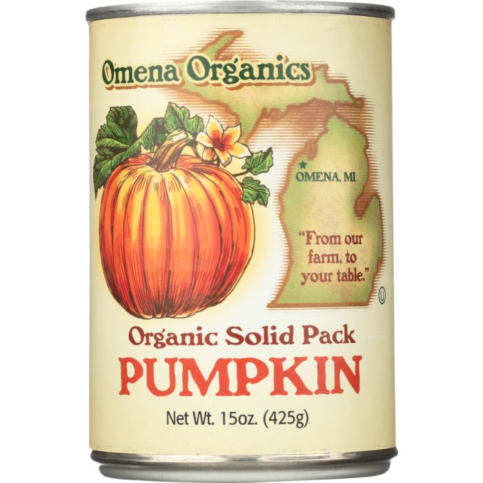 OMENA ORGANICS: Pumpkin Solid Canned Organic, 15 oz