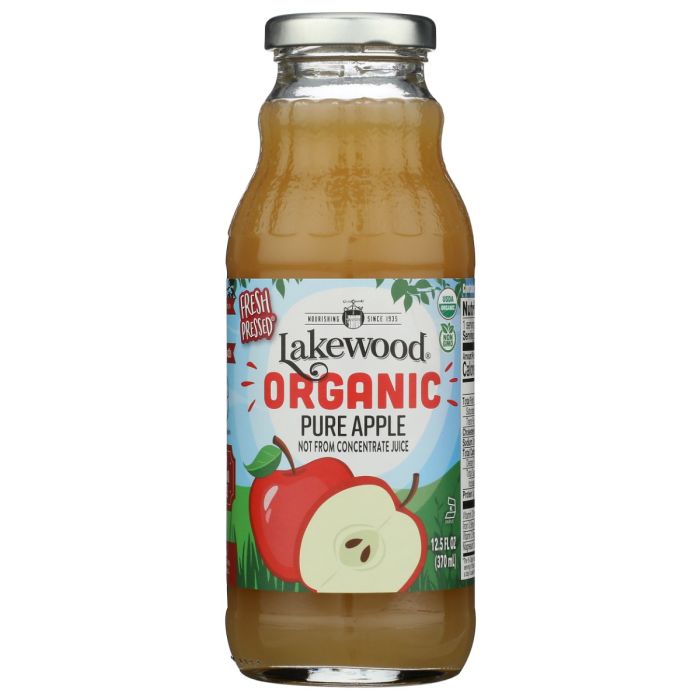 LAKEWOOD: Organic Pure Apple Juice, 12.5 fo