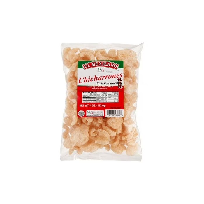 EL MEXICANO: Chicharrones Spicy, 4 oz