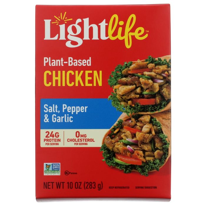 LIGHTLIFE: Lightly Seasoned Plant-Based Chicken, 10 oz