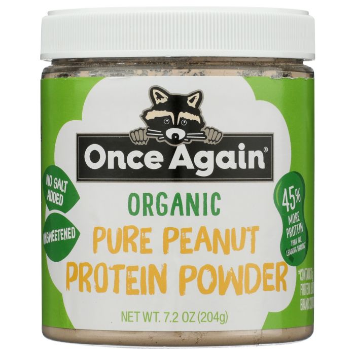 ONCE AGAIN: Organic Pure Peanut Protein Powder, 7.2 oz