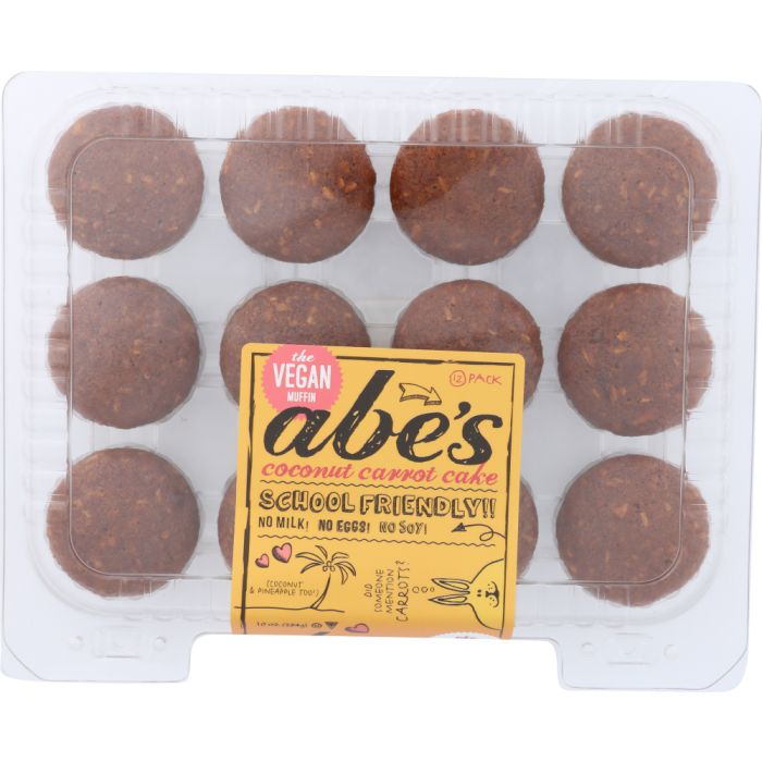 ABE'S: Vegan Coconut Carrot Cake Muffins, 10 oz