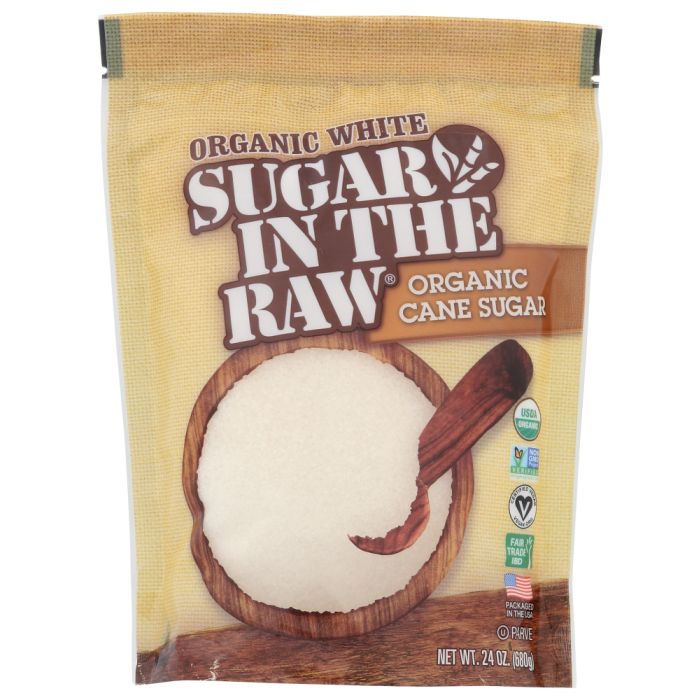 IN THE RAW: Sugar White Cane Organic, 24 oz