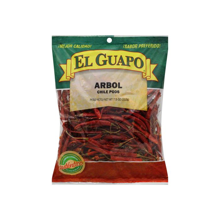 EL GUAPO: Spice Chili De Arbol Whole, 7.5 oz