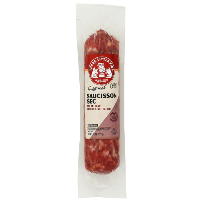 THREE LITTLE PIGS: Saucisson Sec, 8 oz