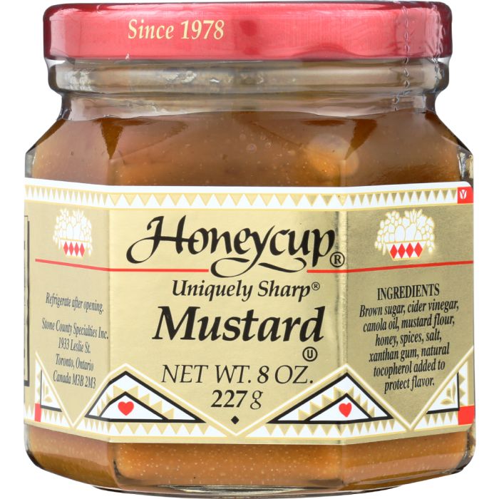 HONEYCUP: Uniquely Sharp Mustard, 8 oz