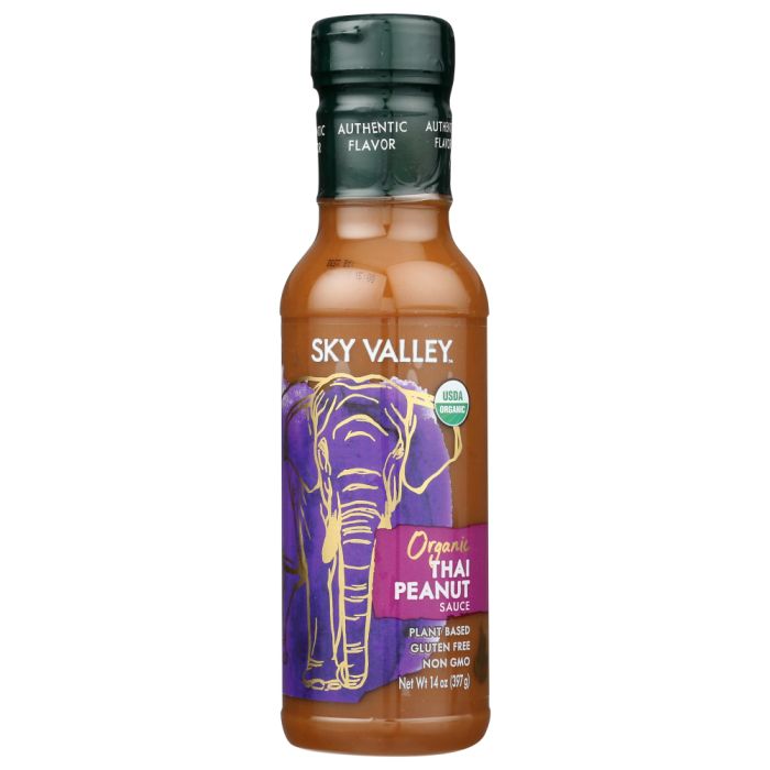 SKY VALLEY: Sauce Thai Peanut, 14 oz