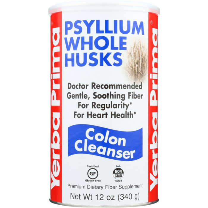 YERBA PRIMA: Psyllium Whole Husks Colon Cleanser, 12 oz