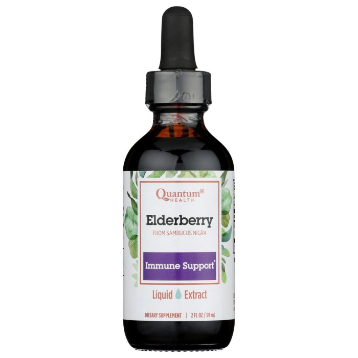 QUANTUM HEALTH: Elderberry Immune Defense Extract, 2 oz