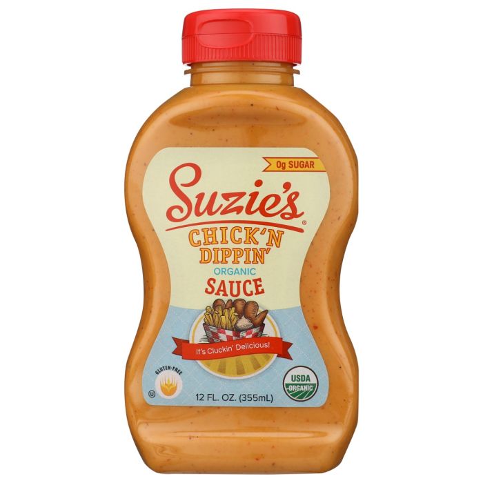 SUZIE'S: Organic Chick'n Dippin' Sauce, 12 fo