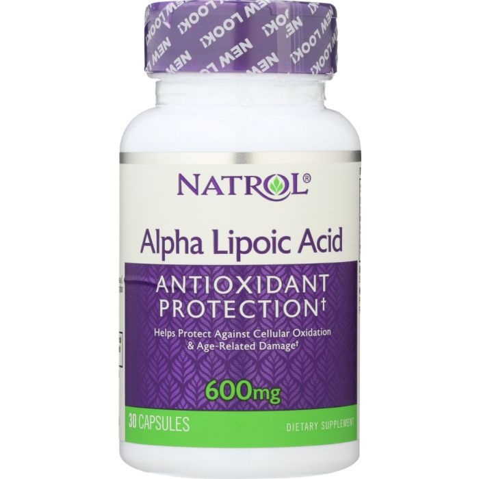 NATROL: Alpha Lipoic Acid 600 mg, 30 Capsules