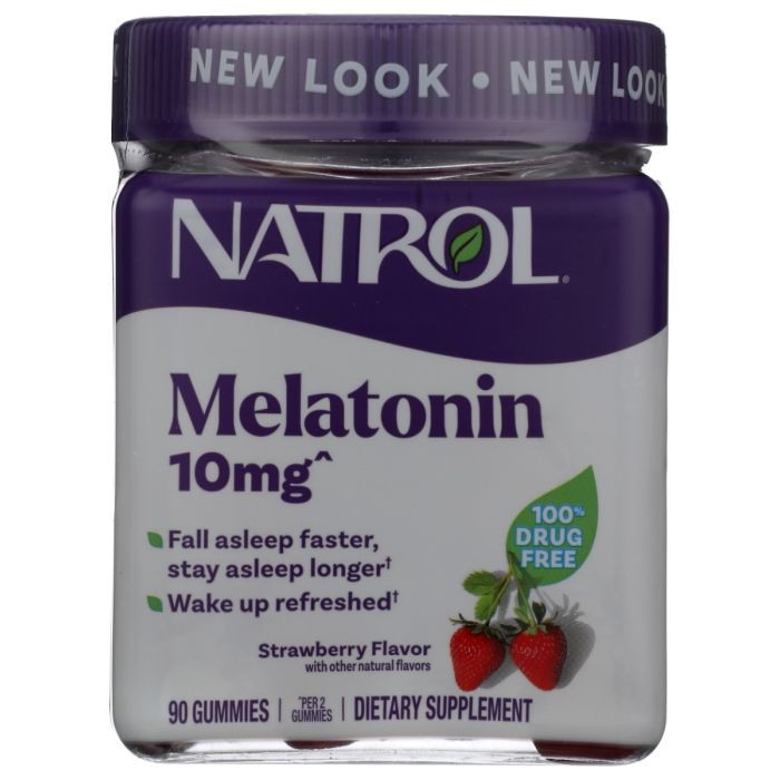 NATROL: Melatonin Gummies Sleep Support Strawberry 10mg, 90 pc