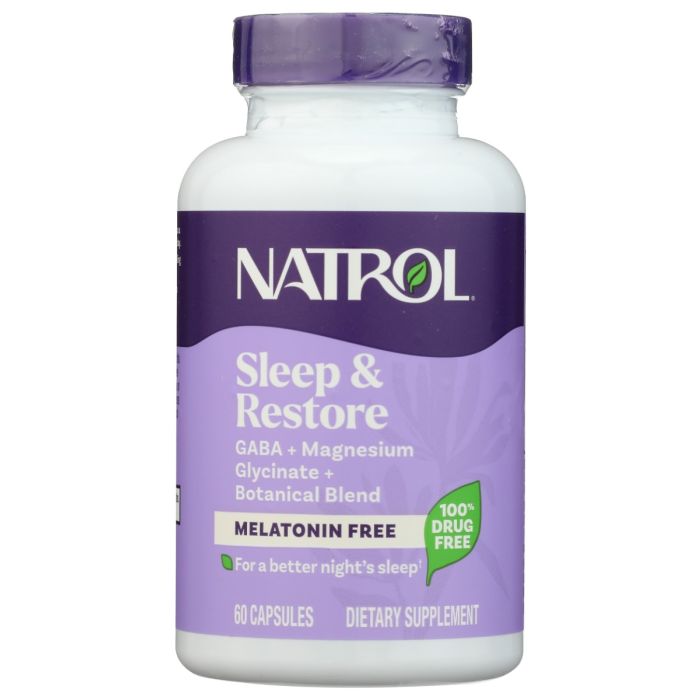 NATROL: Sleep and Restore Melatonin Free, 60 cp
