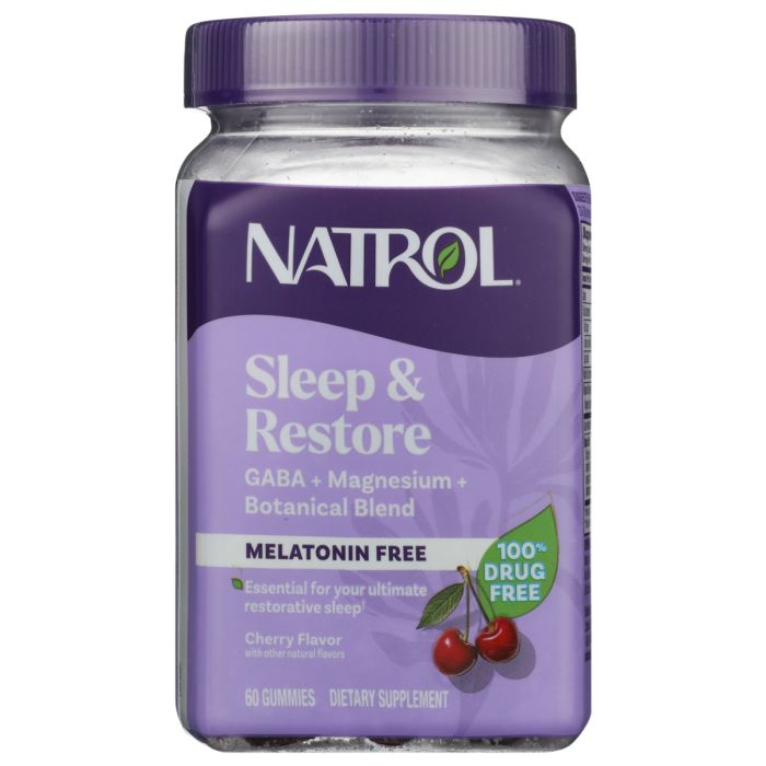 NATROL: Sleep and Restore Melatonin Free Gummy, 60 cp