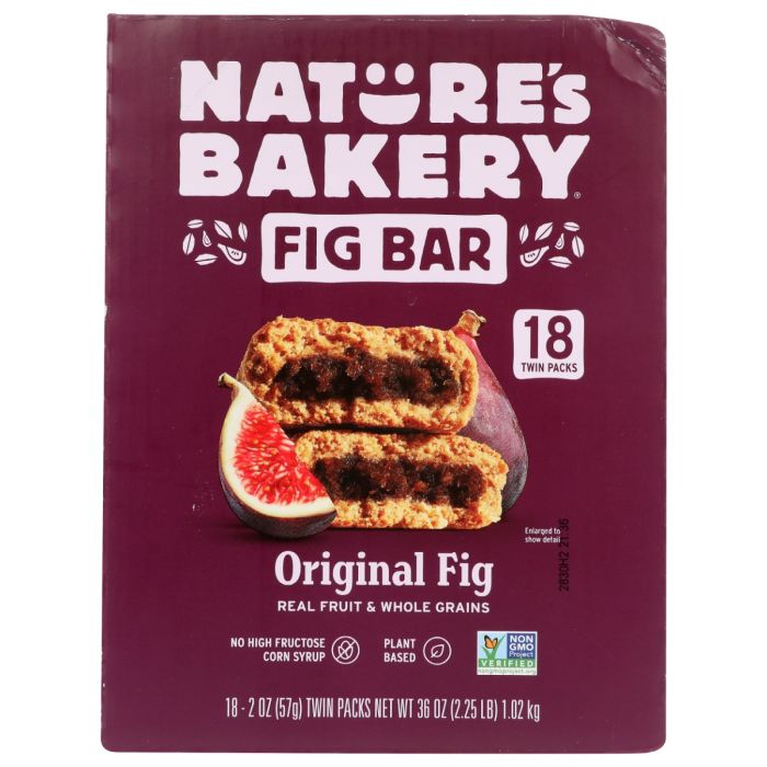 NATURES BAKERY: Whole Wheat Fig Bar Original, 18 pc