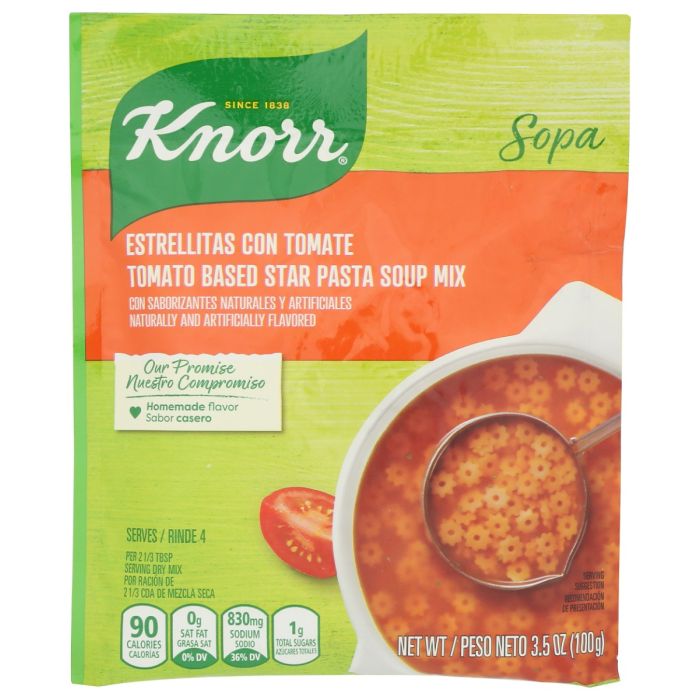KNORR: Tomato Based Star Pasta Soup Mix, 3.5 oz