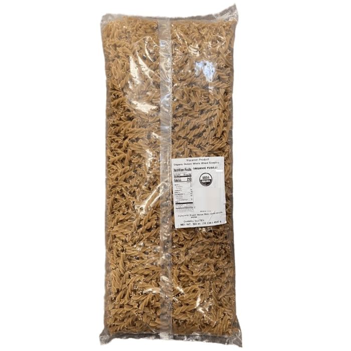 MANTOVA: Organic Whole Wheat Fusilli Pasta, 10 lb