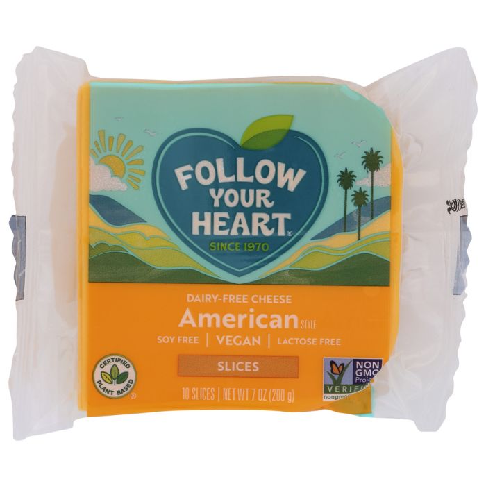 FOLLOW YOUR HEART: American Style Cheese Alternative Slices, 7 oz