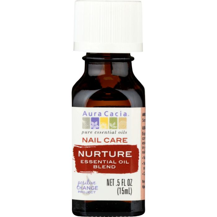 AURA CACIA: Essential Oil Nail Care Nurture, 0.5 oz