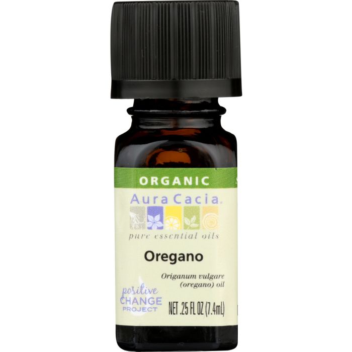 AURA CACIA: Organic Oregano Essential Oil, 0.25 oz