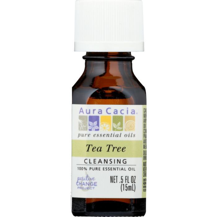 AURA CACIA: 100% Pure Essential Oil Tea Tree, 0.5 Oz