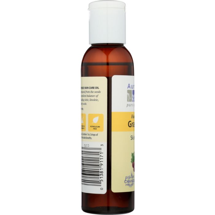 AURA CACIA: Natural Skin Care Oil Harmonizing Grapeseed, 4 Oz