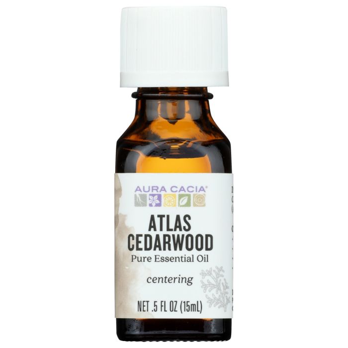AURA CACIA: Oil Essential Cedarwood Atlas, 0.5 oz