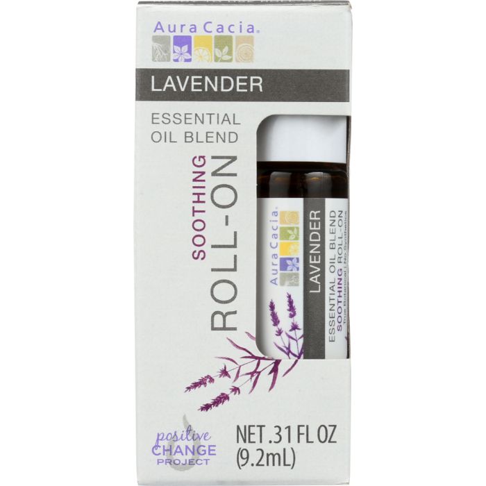 AURA CACIA: Oil Essential Roll-on Lavender, 0.31 oz