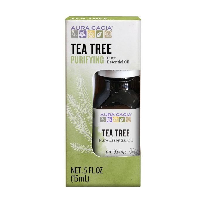 AURA CACIA: Tea Tree Purifying Essential Oil Boxed, 0.5 oz