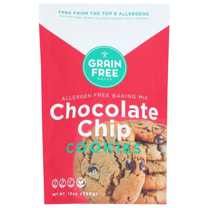 GRAIN FREE BAKER: Mix Cookie Choc Chip Gf, 13 OZ