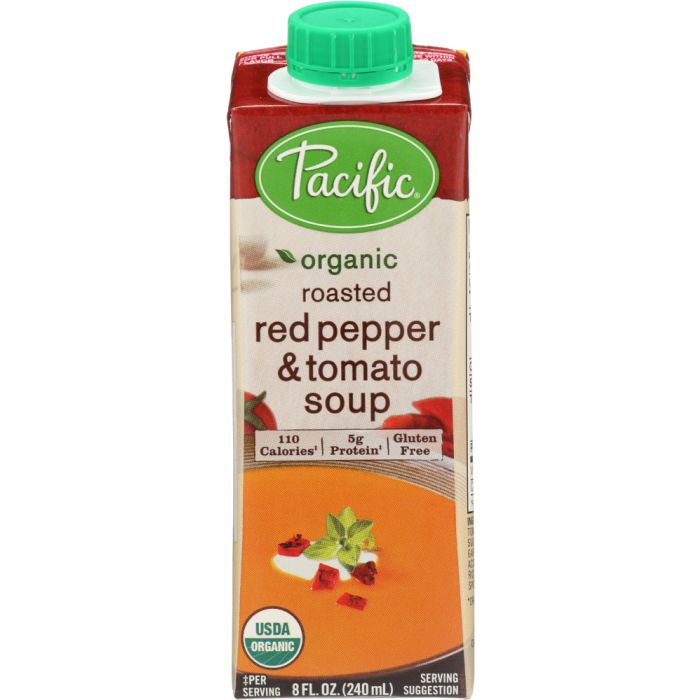 PACIFIC NATURAL FOODS: Organic Roasted Red Pepper and Tomato Soup, 8 oz