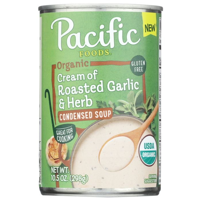 PACIFIC FOODS: Organic Cream of Roasted Garlic and Herb Condensed Soup, 10.5 oz