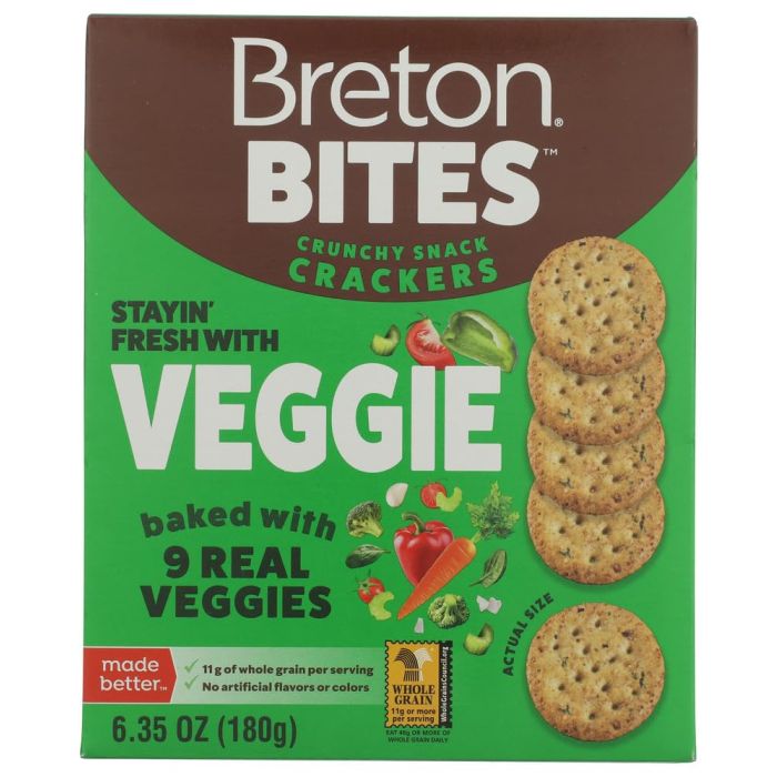 DARE: Brenton Bites Veggie Crackers, 6.35 oz