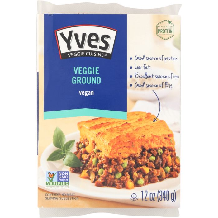 YVES: Veggie Just Ground Original Fat Free, 12 oz