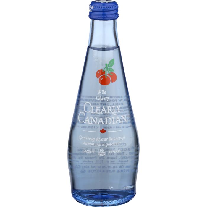 CLEARLY CANADIAN: Wild Cherry Sparkling Water, 11 fo
