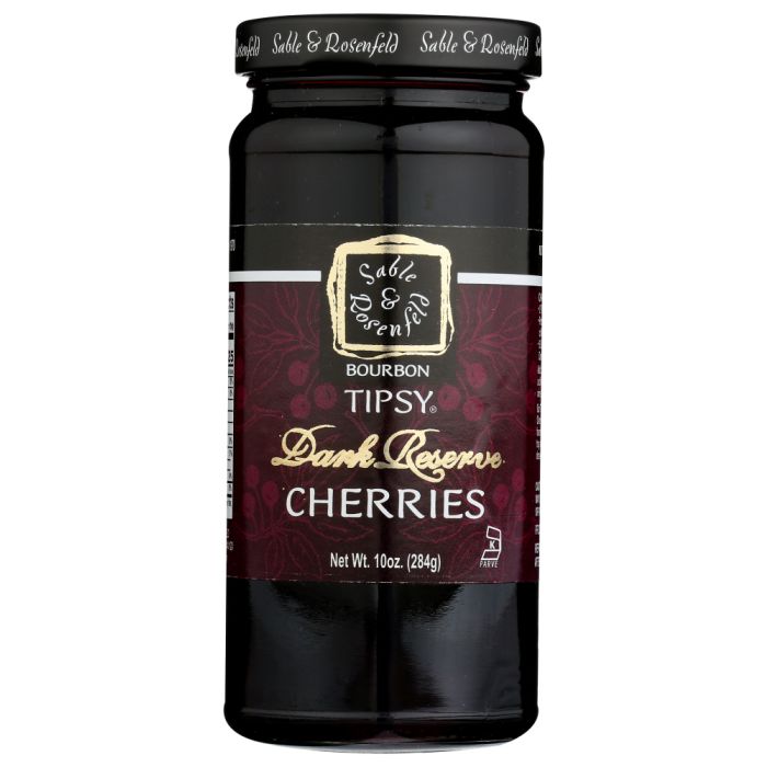 SABLE & ROSENFELD: Bourbon Tipsy Dark Reserve Cherries, 10 oz