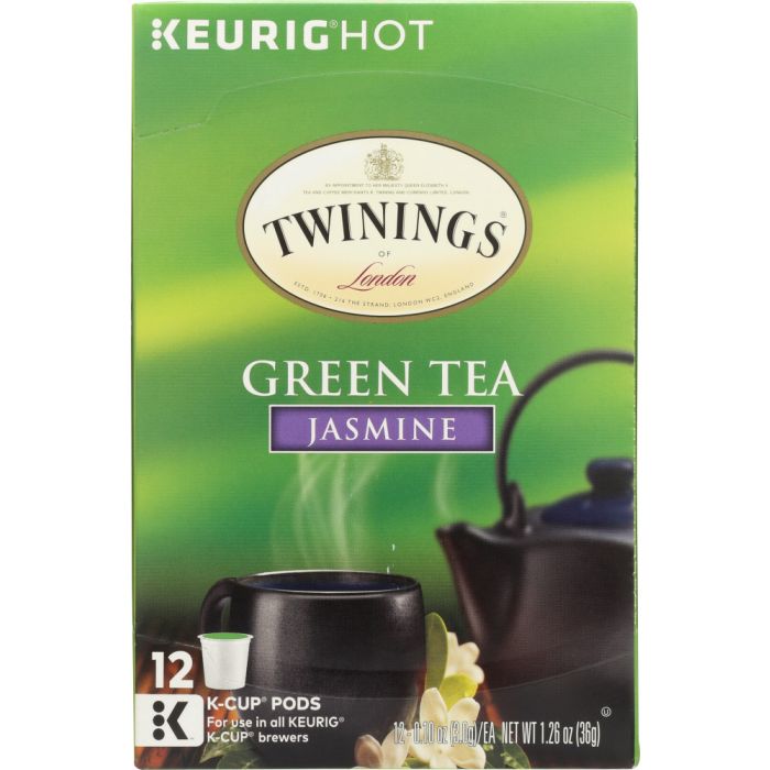 TWINING TEA: Jasmine Green Tea Kcup, 1.26 oz