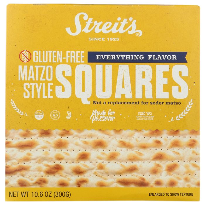 STREITS: Square Matzo Everything, 10.5 oz