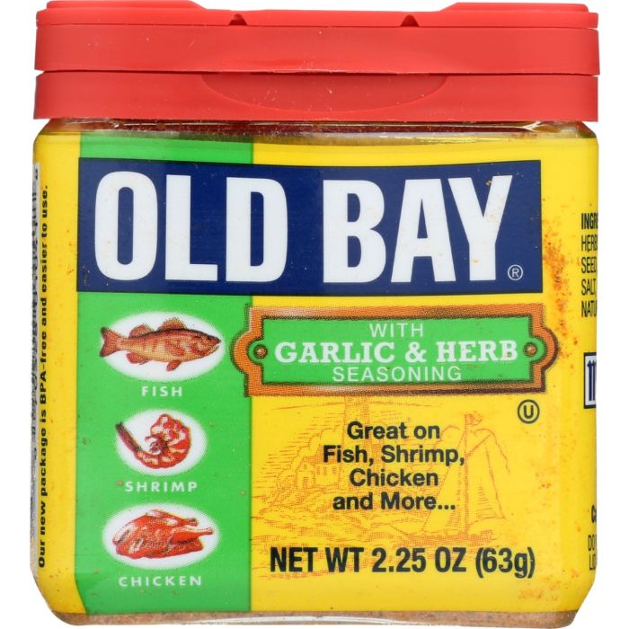 OLD BAY: Seasonings Garlic & Herb, 2.25 oz