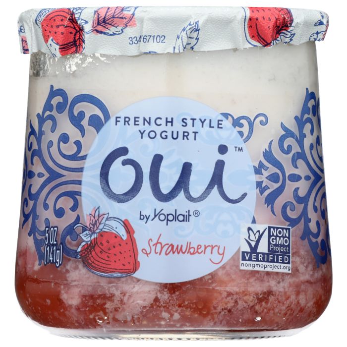 YOPLAIT: Oui French Style Yogurt Strawberry, 5 oz