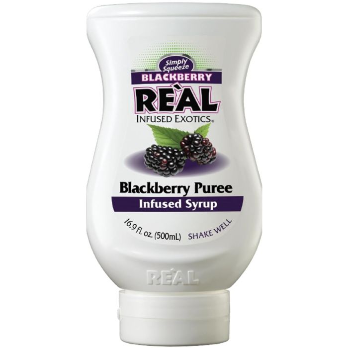 REAL INFUSED EXOTICS: Blackberry Puree Syrup, 16.9 fo
