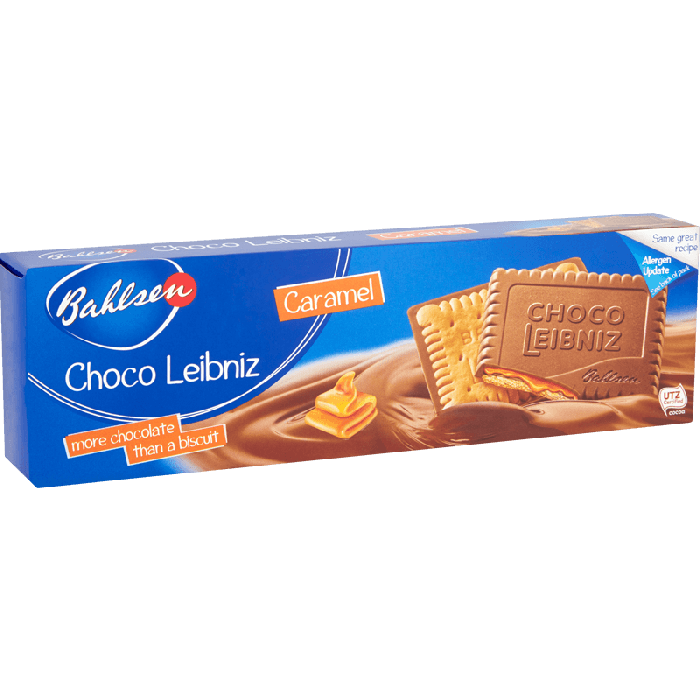 BAHLSEN: Leibniz Chocolate Caramel Biscuit, 4.8 oz