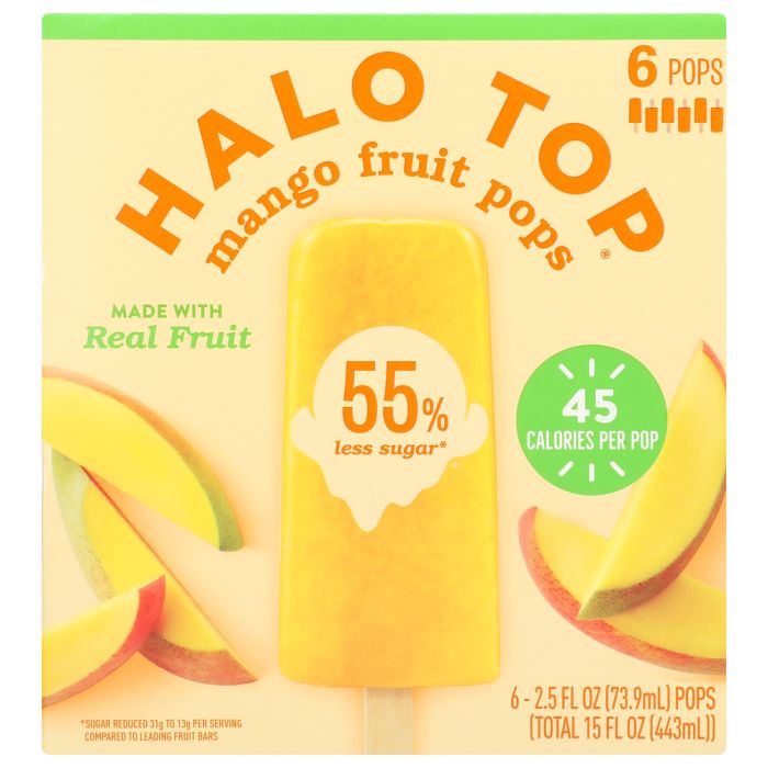 HALO TOP: Mango Fruit Bar, 6 pk